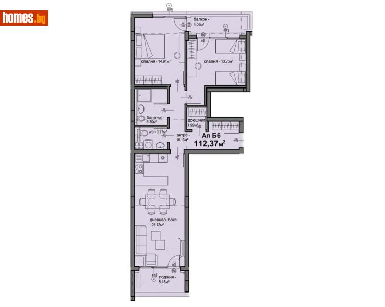 Тристаен, 112m² - Жк. Люлин 5, София - Апартамент за продажба - Абела - 116898763