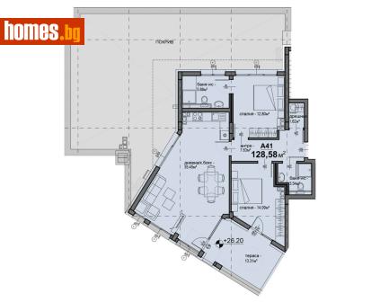 Тристаен, 128m² - Апартамент за продажба - 116898776