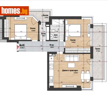 Тристаен, 116m² - Апартамент за продажба - 116908123