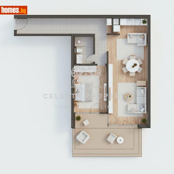 Двустаен, 98m² - Кв. Бояна, София - Апартамент за продажба - Celeste Property - 117036354