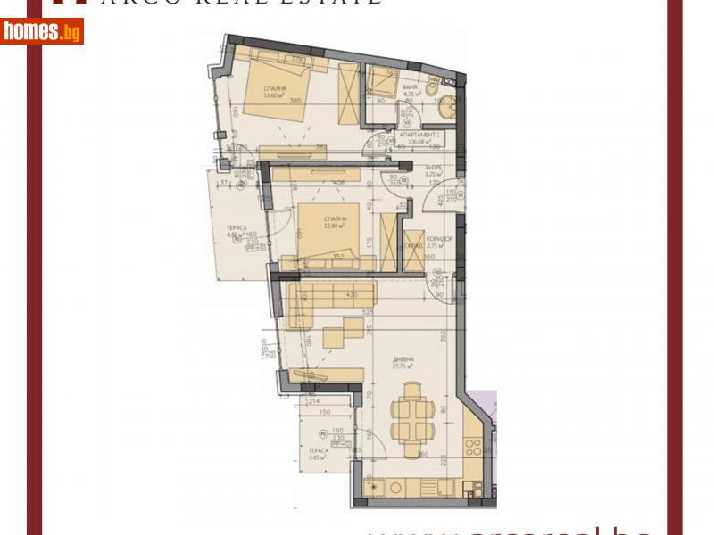 Тристаен, 107m² -  Мараша, Пловдив - Апартамент за продажба - Arco Real Estate - 117036729