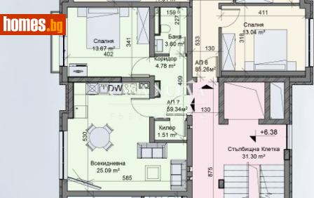 Двустаен, 72m² - Апартамент за продажба - 117147494