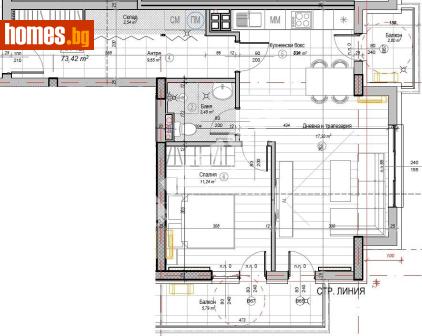 Двустаен, 84m² - Апартамент за продажба - 117167682