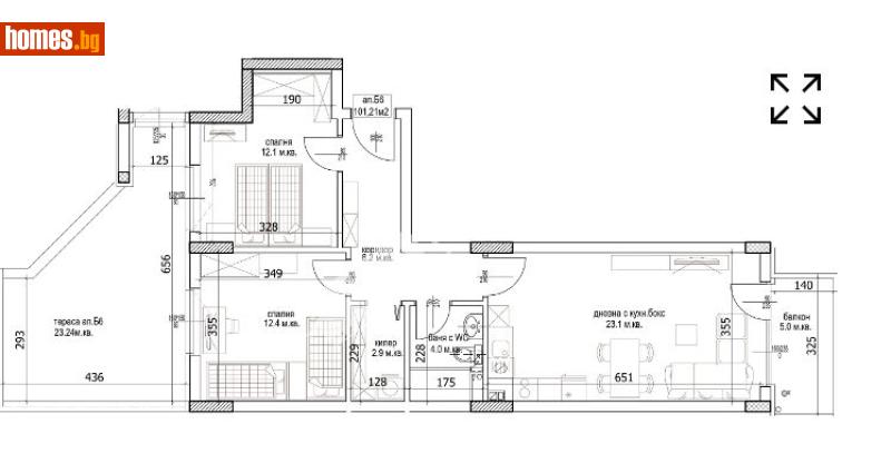 Тристаен, 117m² -  Кайсиева Градина, Варна - Апартамент за продажба - МИРЕЛА - 117167708