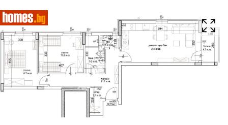 Тристаен, 108m² - Апартамент за продажба - 117167903
