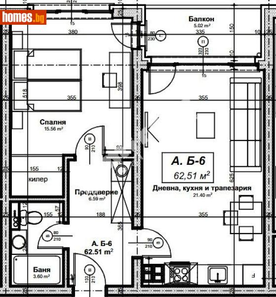 Двустаен, 72m² - Жк. Дружба 2, София - Апартамент за продажба - МИРЕЛА - 117167916