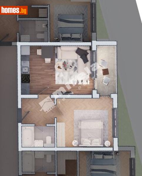 Двустаен, 74m² - Жк. Дружба 2, София - Апартамент за продажба - МИРЕЛА - 117167924