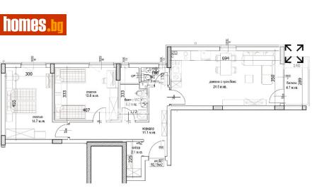 Тристаен, 108m² - Апартамент за продажба - 117167959