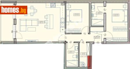 Тристаен, 113m² - Апартамент за продажба - 117167993