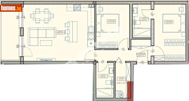 Тристаен, 113m² -  Кайсиева Градина, Варна - Апартамент за продажба - МИРЕЛА - 117167993