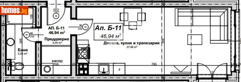Едностаен, 54m² - Жк. Дружба 2, София - Апартамент за продажба - МИРЕЛА - 117168026