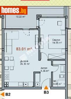 Двустаен, 83m² - Апартамент за продажба - 117168036