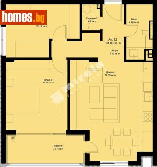 Тристаен, 100m² - Апартамент за продажба - 117168039