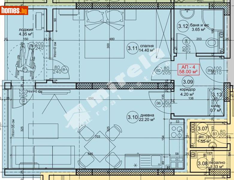 Двустаен, 71m² - Жк. Възраждане, Варна - Апартамент за продажба - МИРЕЛА - 117168048