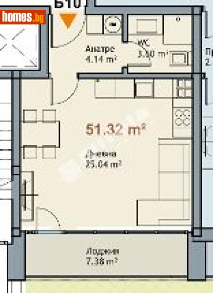 Едностаен, 51m² - М-т Ален Мак, Варна - Апартамент за продажба - МИРЕЛА - 117168075