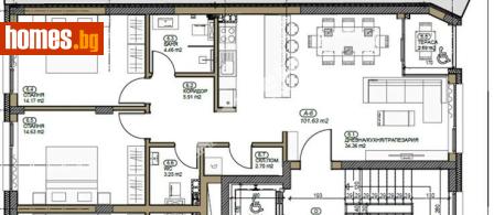 Тристаен, 142m² - Апартамент за продажба - 117168080