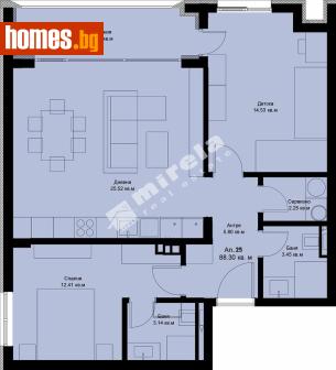 Тристаен, 97m² - Апартамент за продажба - 117168092