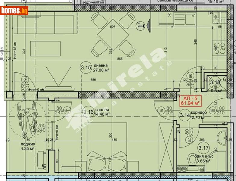 Двустаен, 76m² - Жк. Възраждане, Варна - Апартамент за продажба - МИРЕЛА - 117168099