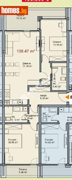 Тристаен, 138m² - М-т Ален Мак, Варна - Апартамент за продажба - МИРЕЛА - 117168140
