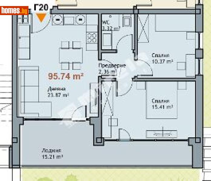 Тристаен, 96m² - М-т Ален Мак, Варна - Апартамент за продажба - МИРЕЛА - 117168143