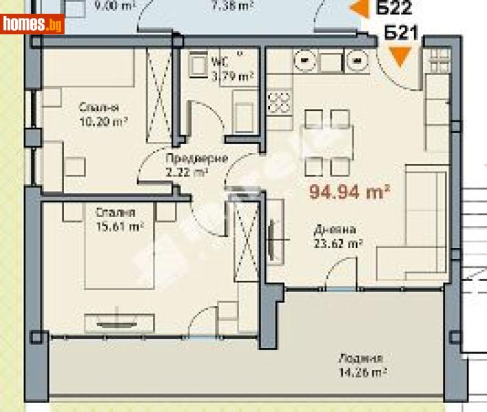 Тристаен, 95m² - М-т Ален Мак, Варна - Апартамент за продажба - МИРЕЛА - 117168151