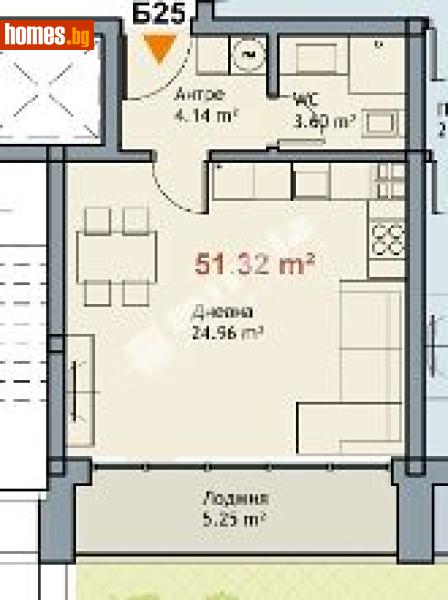 Едностаен, 51m² - М-т Ален Мак, Варна - Апартамент за продажба - МИРЕЛА - 117168156