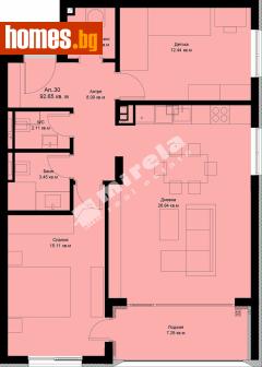 Тристаен, 101m² - Апартамент за продажба - 117168175