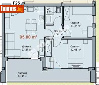 Тристаен, 96m² - Апартамент за продажба - 117168178