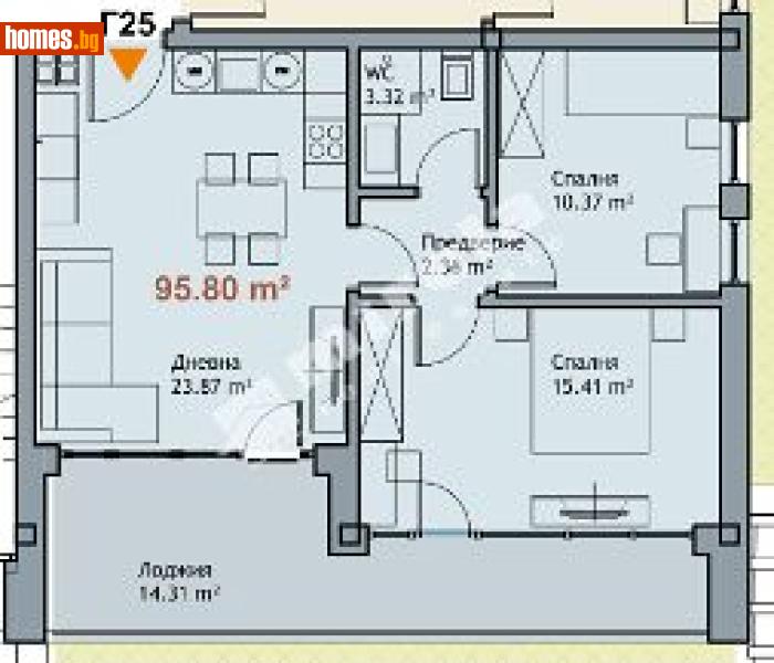 Тристаен, 96m² - М-т Ален Мак, Варна - Апартамент за продажба - МИРЕЛА - 117168178