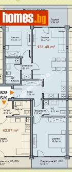 Тристаен, 131m² - Апартамент за продажба - 117168180