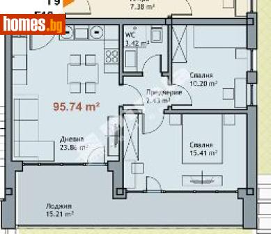 Тристаен, 96m² - Апартамент за продажба - 117168201
