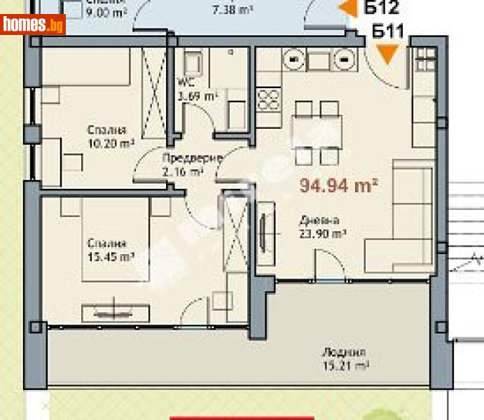 Тристаен, 95m² - М-т Ален Мак, Варна - Апартамент за продажба - МИРЕЛА - 117168203