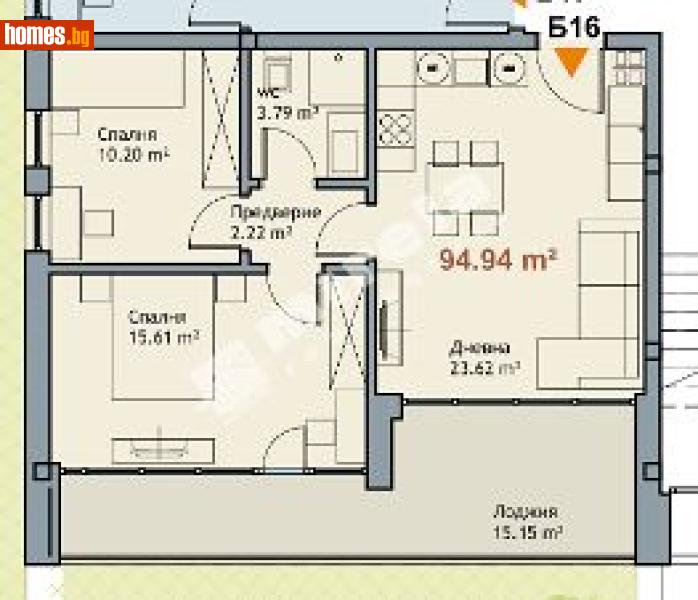 Тристаен, 95m² - М-т Ален Мак, Варна - Апартамент за продажба - МИРЕЛА - 117168223