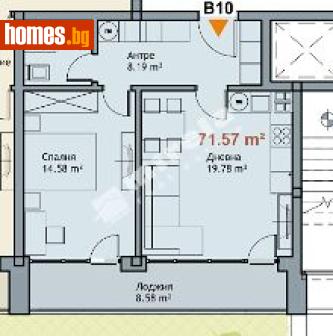 Двустаен, 72m² - Апартамент за продажба - 117168228