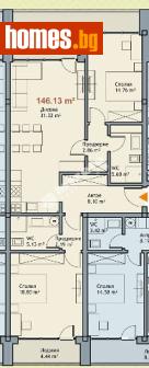 Тристаен, 146m² - Апартамент за продажба - 117168229