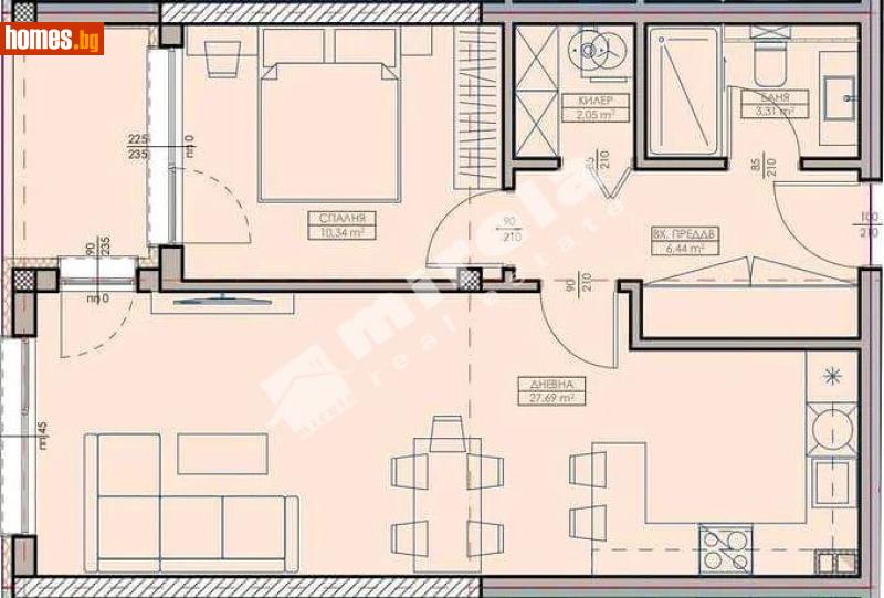 Двустаен, 72m² -  Кайсиева Градина, Варна - Апартамент за продажба - МИРЕЛА - 117168314