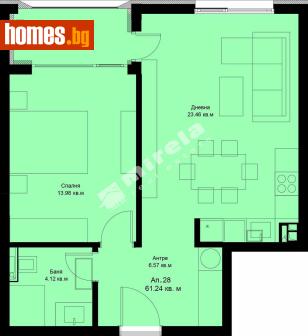 Двустаен, 67m² - Апартамент за продажба - 117168386