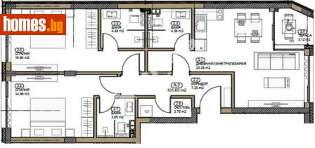 Тристаен, 142m² - Апартамент за продажба - 117168397