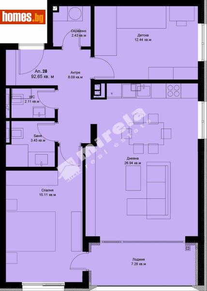 Тристаен, 102m² - Кв. Галата, Варна - Апартамент за продажба - МИРЕЛА - 117168418
