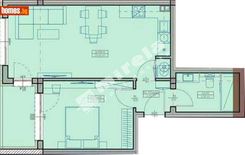 Двустаен, 71m² -  Кайсиева Градина, Варна - Апартамент за продажба - МИРЕЛА - 117168436