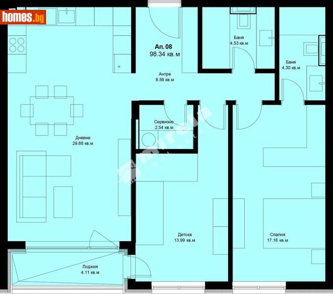 Тристаен, 108m² - Кв. Галата, Варна - Апартамент за продажба - МИРЕЛА - 117168458