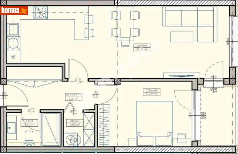 Двустаен, 77m² -  Кайсиева Градина, Варна - Апартамент за продажба - МИРЕЛА - 117168466