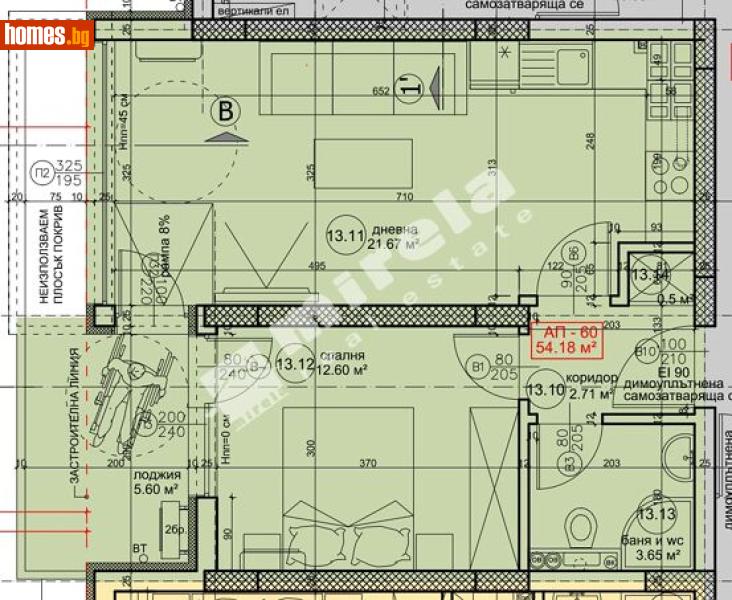 Двустаен, 66m² - Жк. Възраждане, Варна - Апартамент за продажба - МИРЕЛА - 117168570