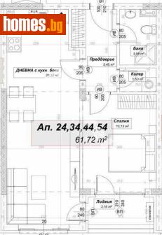 Двустаен, 76m² - Апартамент за продажба - 117168869