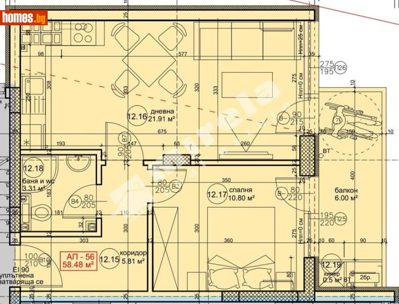 Двустаен, 72m² - Жк. Възраждане, Варна - Апартамент за продажба - МИРЕЛА - 117169120