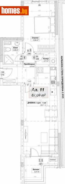 Двустаен, 83m² - Жк. Люлин 10, София - Апартамент за продажба - МИРЕЛА - 117169200