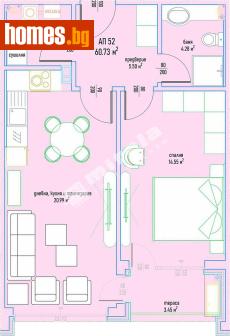 Двустаен, 74m² - Апартамент за продажба - 117169231