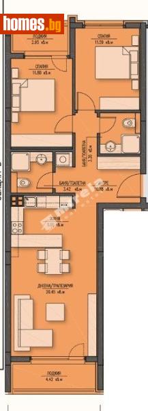 Тристаен, 118m² - Жк. Зона Б5, София - Апартамент за продажба - МИРЕЛА - 117169542
