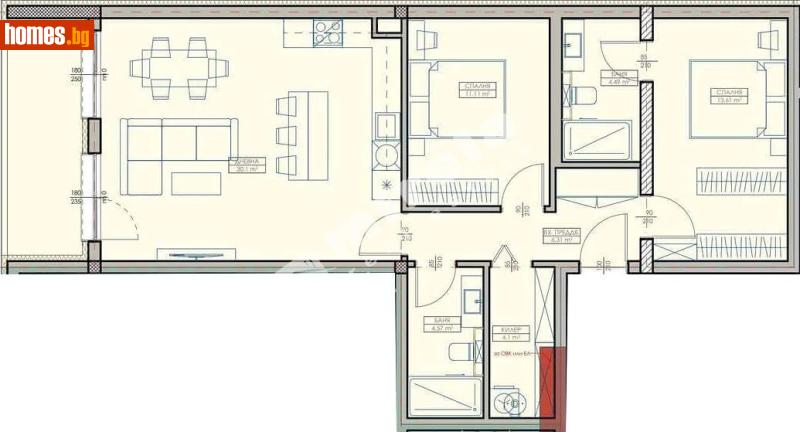 Тристаен, 113m² -  Кайсиева Градина, Варна - Апартамент за продажба - МИРЕЛА - 117169949