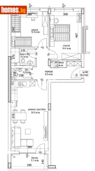 Тристаен, 99m² -  Кайсиева Градина, Варна - Апартамент за продажба - МИРЕЛА - 117170152